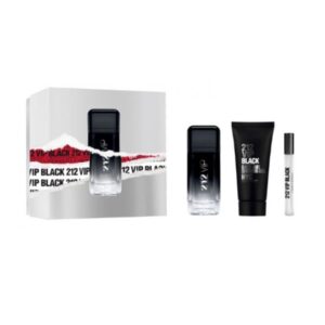 Carolina Herrera 212 Vip Black Men Edp X 100 ml + Shower Gel + Perfumero