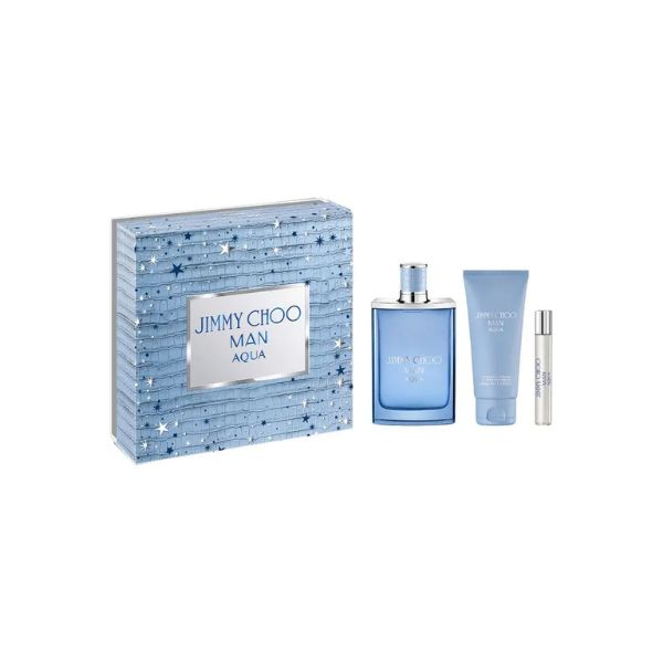 Jimmy Choo Man Aqua EDT 100 ml + 7.5 ml + Shower Gel