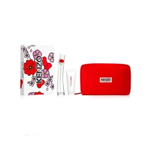 Kenzo Flower By Kenzo EDP 50 ml + Body Lotion + Pouch