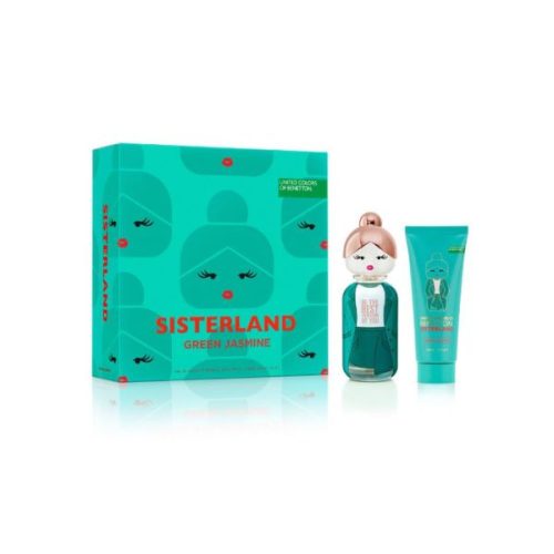 Benetton Sisterland Green Jasmine EDT 80 ml + Body lotion