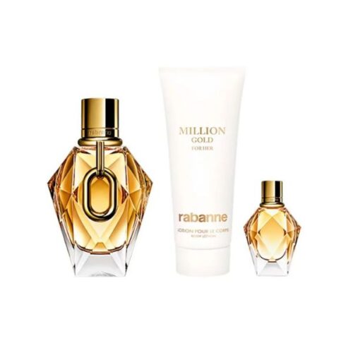 Rabanne Million Gold For Her EDP 90 ml+ miniatura + Body Lotion