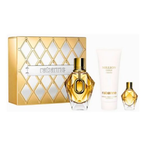 Rabanne Million Gold For Her EDP 90 ml+ miniatura + Body Lotion