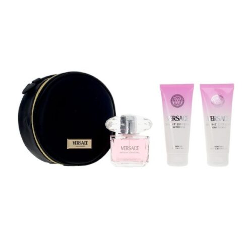 Versace Bright Crystal EDT 90 ml + Body Lotion + Shower Gel + Neceser
