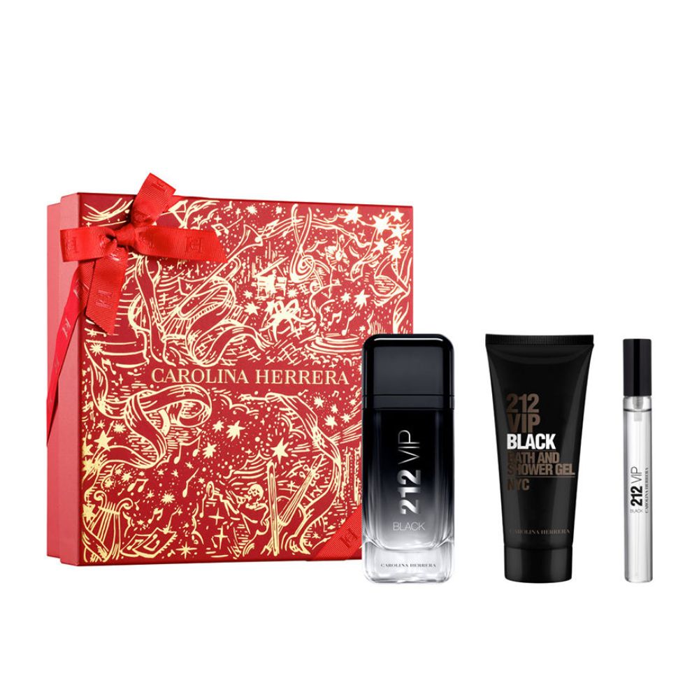 Carolina Herrera 212 VIP Black Men EDP 100 ml + 10 ml + Gel