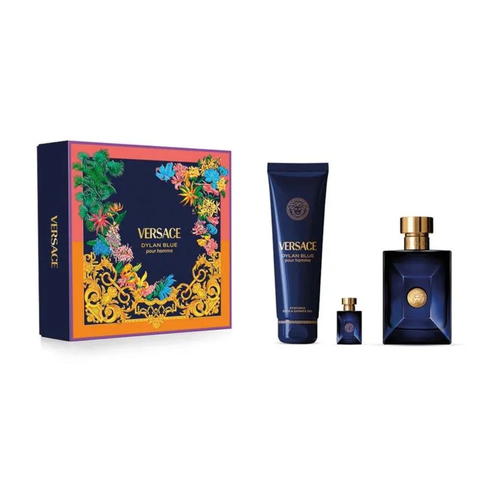 Versace Dylan Blue Pour Homme EDT 100 ml + Shower Gel + Miniatura