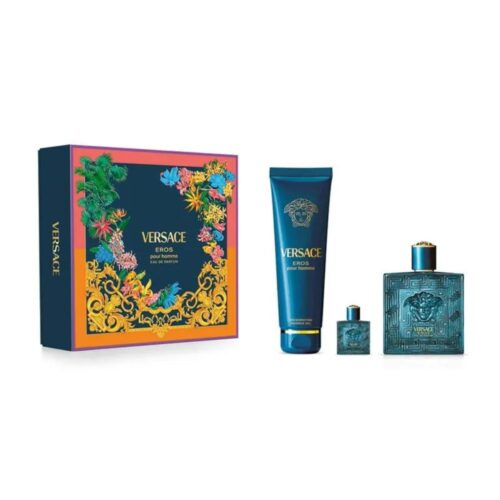 Versace Eros EDP 100 ml + Miniatura + Shower Gel