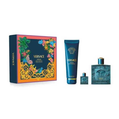 Versace Eros EDT 100 ml + Miniatura + Shower Gel
