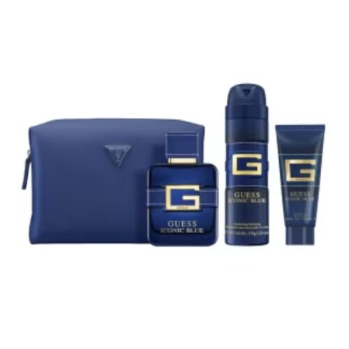 Guess Iconic Blue EDP 100 ml + Deo + Shower Gel + Pouch