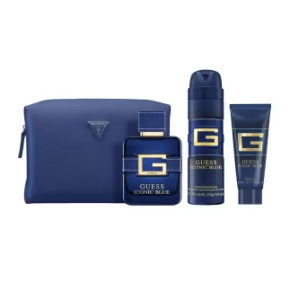 Guess Iconic Blue EDP 100 ml + Deo + Shower Gel + Pouch - Imagen 2