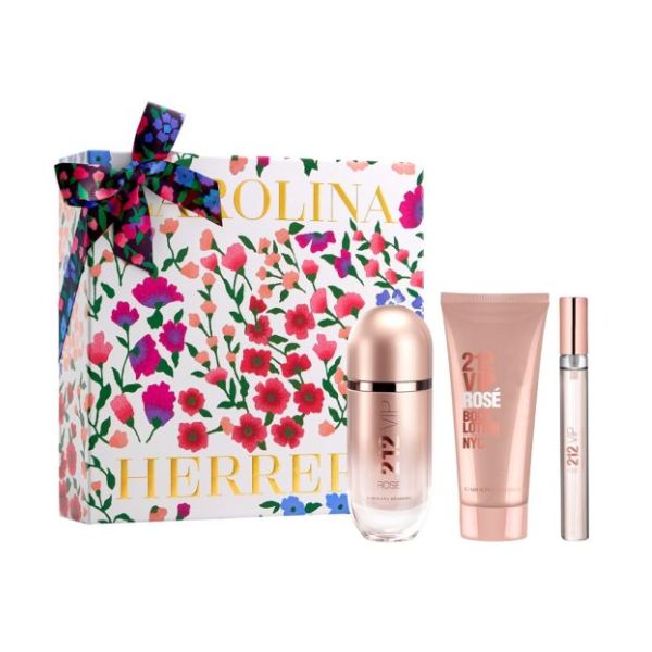 Carolina Herrera 212 VIP Rose Elixir EDP 80 ml + Body Lotion + 10 ml
