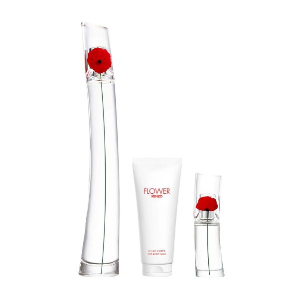 Kenzo Flower By Kenzo EDP 100 ml + Body Lotion + Minitalla - Imagen 2