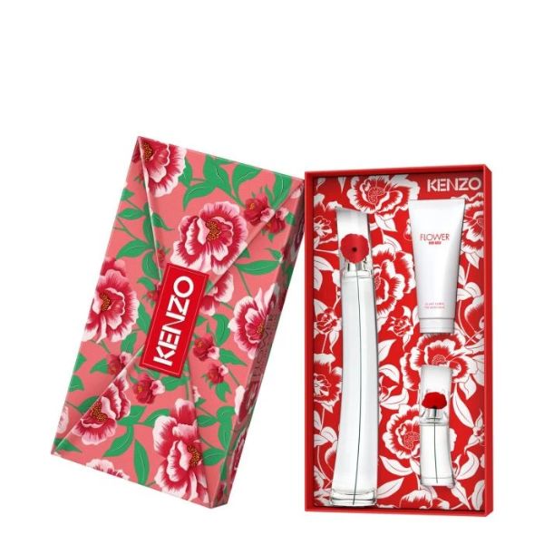 Kenzo Flower By Kenzo EDP 100 ml + Body Lotion + Minitalla - Imagen 3